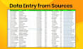 be personal virtual assistant for data entry, web research