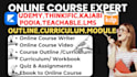 design elearning thinkific online course content rewrite ebook course curriculum
