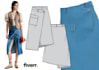clothing apparel technical flat sketches and 2d drawings