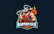 do awesome barbecue esport mascot logo within two days