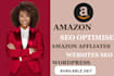 create fully automated amazon affiliate wordpress website with SEO optimise