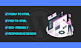 figma to html psd to html tailwind css html css website clone website