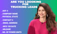 give 3,000 fresh trucking leads from US carrier database online sales lead