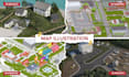 draw a 3d isometric or 3d realistic map illustration