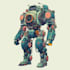 do anime style mecha robot illustrations