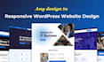 convert xd, canva, figma to wordpress website design using elementor pro