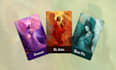 illustrate a custom oracle card deck from your idea