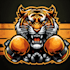 tiger woods fighter mascot logo design service