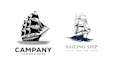 make creative unique boat ship logo