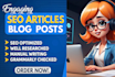 do content writing blog, article, website, guest post