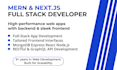 build a full stack web app using mern stack or nextjs