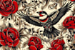 make you a traditional old school tattoo style design