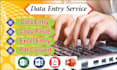 organize and input your data with precision