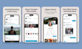 design app screenshots for app store and play store