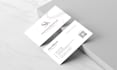 create minimalist business card design with print ready files