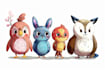 draw cute cartoon animal character