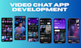 develop live streaming app, dating app, social media app, video chat, website