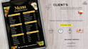 design amazing looking restaurant, wedding and cafe menu