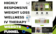 design weight loss iv therapy wellness dna testing  home care hydration website