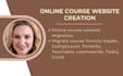 create online course website, design elearning website, or do course migration