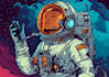 draw astronaut illustration design in my style