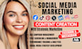 be your social media marketing manager, instagram and facebook content creator