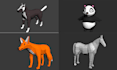 do a low poly 3d character model