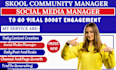skool community social media manager instagram influencer outreach USA marketing