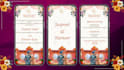 create indian wedding invitation card and video
