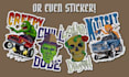draw original custom sticker design