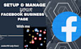 create, setup a facebook business page