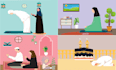 draw custom 2d flat illustration or modern flat vector illustrations for you