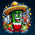 do create a creative mexican chill mascot logo in just two day