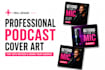 design professional podcast cover art for spotify and apple