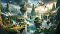 create fantasy landscape concept art