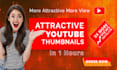 create an amazing eye catching  youtube thumbnail design