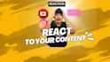 react your music and your video