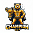 do make unique champion cup golden ber mascot logo design