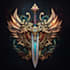 design hand paint fantasy logo