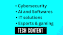 write marketing content, tech articles, and software reviews