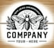 design unique bee logo