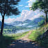 create anime, game, and visual novel background painting