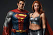 draw amazing couple superhero character