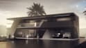 house landscaping, interior architectural render, floor plan layout, backyard