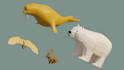 model 3d low poly game ready assets, objects, props