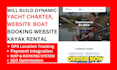 build dynamic yacht charter jet ski website boat booking kayak website boat rent