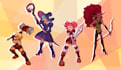 make a vibrant cartoon illustration