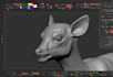 make 3d wild animal resin model with realistic fur and for 3d printing