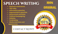 write a speech for any event, ocassion
