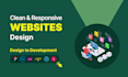 do website development as full stack web developer, frontend and backend